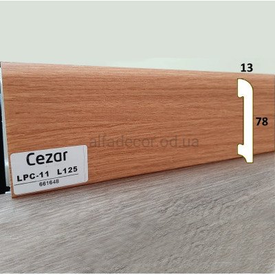 Плінтус Шотладський Дуб Cezar LPC-11-L125 купити в Одесі