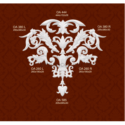 Орнамент полиуретановый OA585(набор) Classic Home купить в Одессе