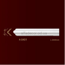 Молдінг кутовий гладкий 4-0401 Classic Home