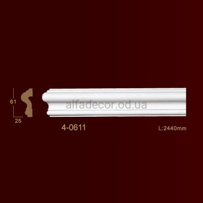 Молдінг гладкий 4-0611 Classic Home купити в Одесі