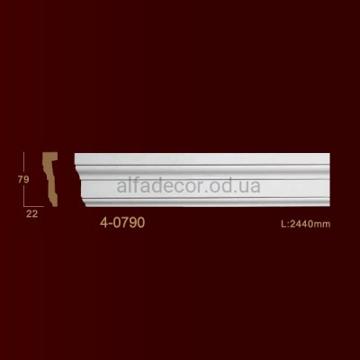 Молдінг гладкий 4-0790 Classic Home