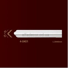 Молдінг кутовий гладкий 4-0401 Classic Home