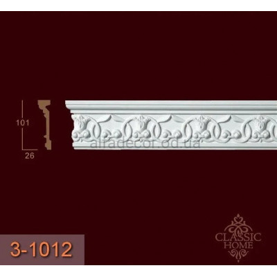 Молдинг с орнаментом 3-1012 Classic Home купить в Одессе