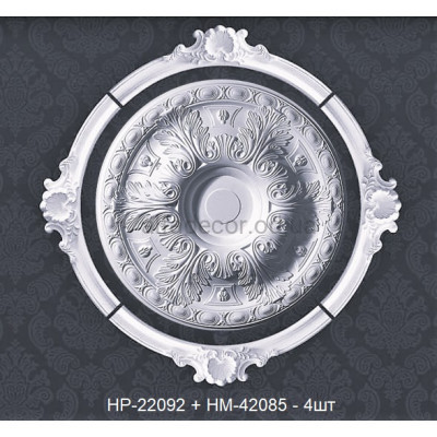 Розетка HP-22092 в обрамленні арки HM-42085-113-4шт Classic Home купити в Одесі