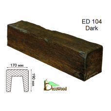 Балка Модерн ED 104 (2м) classic дуб темний 17х19 DecoWood Балка Модерн ED 104 (2м) classic дуб темний 17х19 DecoWood