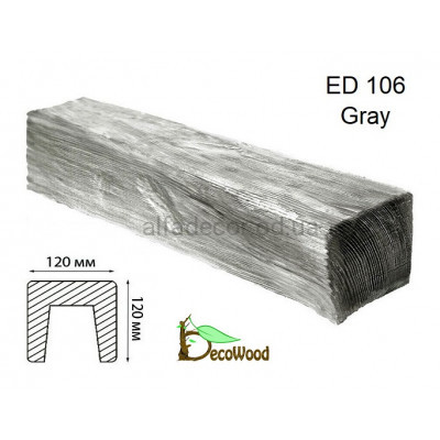 Балка Модерн ED 106 (3м) classic дуб сивий 12х12 DecoWood купити в Одесі