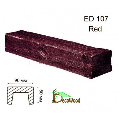 Балка Модерн ED 107 (2м) classic дуб красный 6х9 DecoWood купить в Одессе