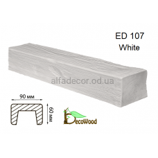 Балка Модерн ED 107 (2м) classic біла 6х9 DecoWood