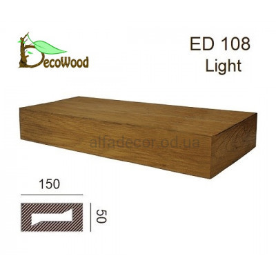 Балка Модерн ED 108 (3м) classic дуб світлий 5х15 DecoWood купити в Одесі