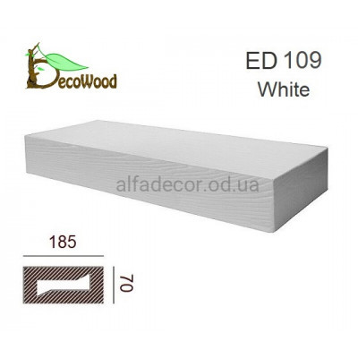 Балка Модерн ED 109 (2м) classic біла 7х18,5 DecoWood купити в Одесі