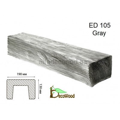 Балка Модерн ED 105 (3м) classic дуб седой 19х13 DecoWood купить в Одессе