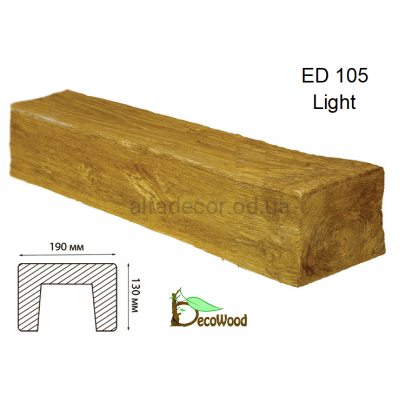 Балка Модерн ED 105 (3м) classic дуб светлый 19х13 DecoWood купить в Одессе