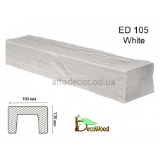 Балка Модерн ED 105 (4м) classic біла 19х13 DecoWood