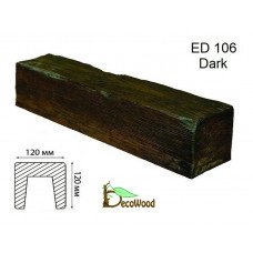 Балка Модерн ED 106 (4м) classic дуб темный 12х12 DecoWood