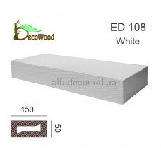 Балка Модерн ED 108 (2м) classic белая 5х15 DecoWood