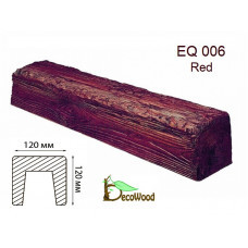 Балка Рустик EQ 006 (4м) classic дуб красный 12х12 DecoWood