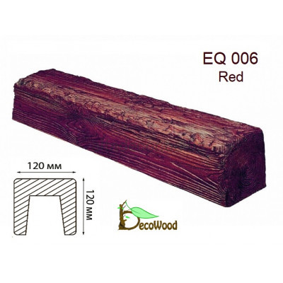 Балка Рустик EQ 006 (4м) classic дуб красный 12х12 DecoWood купить в Одессе