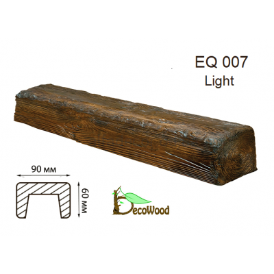Балка Рустик EQ 007 (2м) classic дуб темний 6х9 DecoWood купити в Одесі