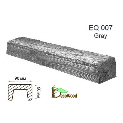 Балка Рустик EQ 007 (2м) classic дуб седой 6х9 DecoWood купить в Одессе