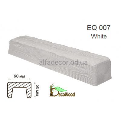 Балка Рустик EQ 007 (4м) classic дуб білий 6х9 DecoWood купити в Одесі