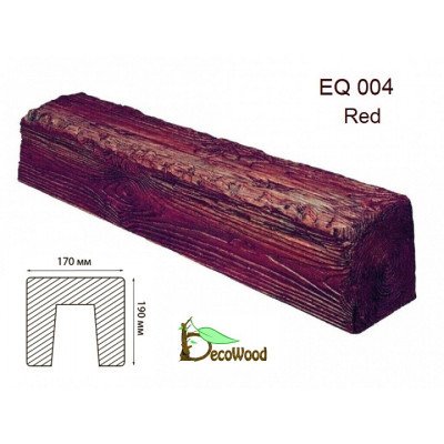 Балка Рустик EQ 004 (2м) classic дуб красный 19х17 DecoWood купить в Одессе
