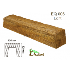 Балка Рустик EQ 006 (3м) classic дуб светлый 12х12 DecoWood