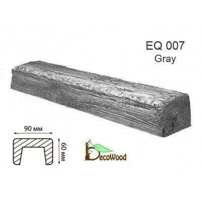 Балка Рустик EQ 007 (3м) classic дуб седой 6х9 DecoWood купить в Одессе
