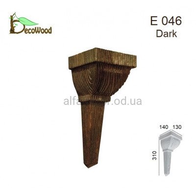 Консоль E 046 classic дуб темний 14х13 DecoWood купити в Одесі