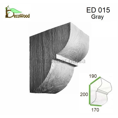 Консоль балки Модерн ED 015 classic дуб седой 19х17 DecoWood купить в Одессе
