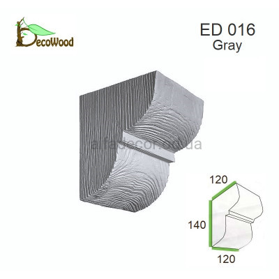 Консоль балки Модерн ED 016 classic дуб седой 12х12 DecoWood купить в Одессе