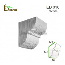 Консоль балки Модерн ED 016 classic біла 12х12 DecoWood