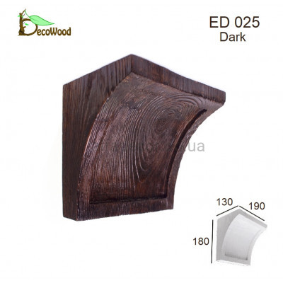Консоль балки Модерн ED 025 classic дуб темний 19х13 DecoWood купити в Одесі