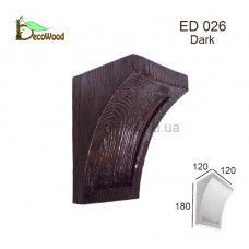 Консоль балки Модерн ED 026 classic дуб темный 12х12 DecoWood