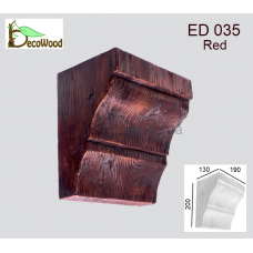 Консоль балки Модерн ED 035 classic дуб червоний 19х13 DecoWood