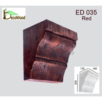 Консоль балки Модерн ED 035 classic дуб красный 19х13 DecoWood купить в Одессе