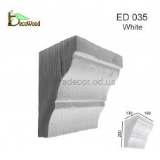 Консоль балки Модерн ED 035 classic біла 19х13 DecoWood