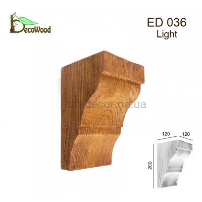 Консоль балки Модерн ED 036 classic дуб светлый 12х12 DecoWood купить в Одессе