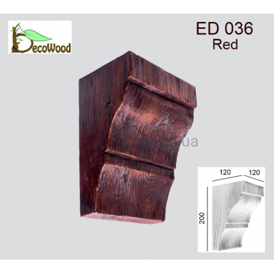 Консоль балки Модерн ED 036 classic дуб червоний 12х12 DecoWood купити в Одесі