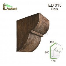 Консоль балки Модерн ED 015 classic дуб темний 19х17 DecoWood