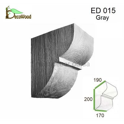 Консоль балки Модерн ED 015 classic дуб сивий 19х17 DecoWood купити в Одесі