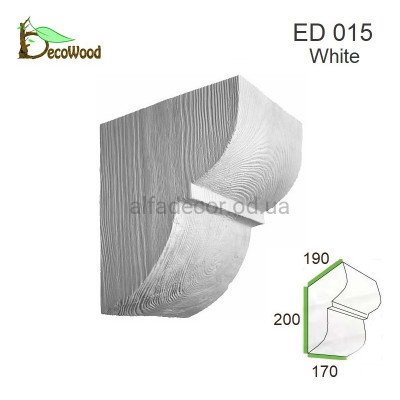 Консоль балки Модерн ED 015 classic белая 19х17 DecoWood купить в Одессе