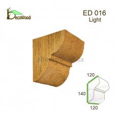 Консоль балки Модерн ED 016 classic дуб світлий 12х12 DecoWood