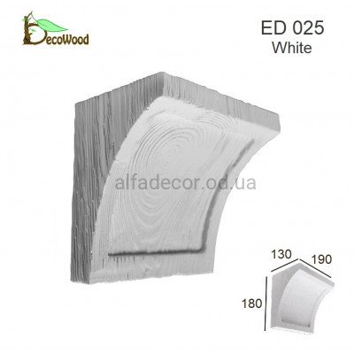 Консоль балки Модерн ED 025 classic белая 19х13 DecoWood купить в Одессе