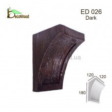 Консоль балки Модерн ED 026 classic дуб темний 12х12 DecoWood