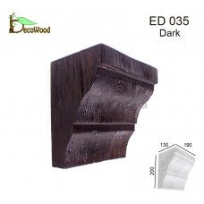 Консоль балки Модерн ED 035 classic дуб темный 19х13 DecoWood