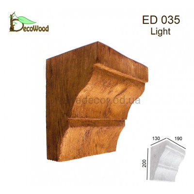 Консоль балки Модерн ED 035 classic дуб светлый 19х13 DecoWood купить в Одессе