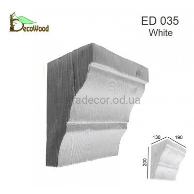 Консоль балки Модерн ED 035 classic белая 19х13 DecoWood купить в Одессе