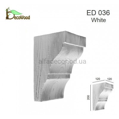 Консоль Модерн балки ED 036 classic біла 12х12 DecoWood купити в Одесі
