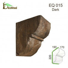 Консоль Рустик EQ 015 classic дуб темный 19х17 DecoWood