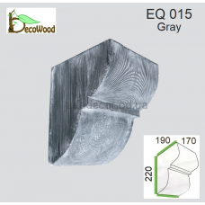 Консоль Рустик EQ 015 classic дуб седой 19х17 DecoWood
